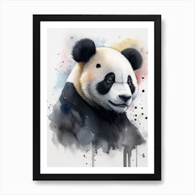 Panda Watercolor (1) Art Print