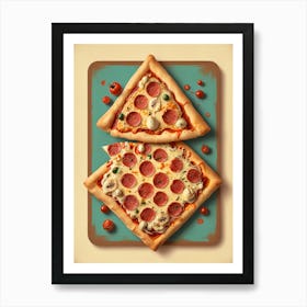 Lunch is pizza Art Print