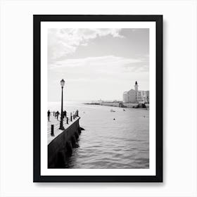 Cadiz, Spain, Black And White Analogue Photography 1 Art Print