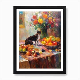Stock With A Cat 3 Art Print