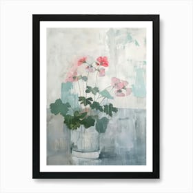 A World Of Flowers Geranium 3 Painting Art Print