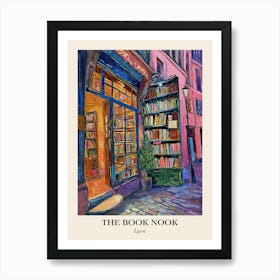 Lyon Book Nook Bookshop 3 Poster Art Print