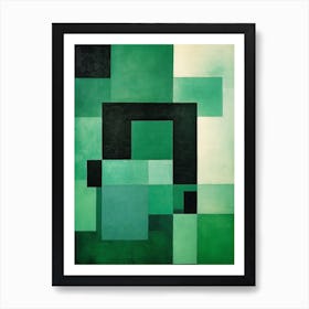 Jade Geometrics Art Print