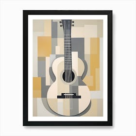 Guitar On The Wall Art Print