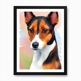 Toy Fox Terrier 2 Watercolour Dog Art Print