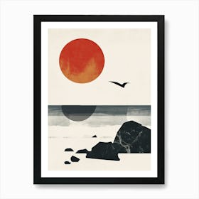 The Ocean, Sweden Minimalism Art Print