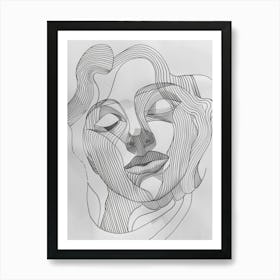 Woman'S Face 117 Art Print