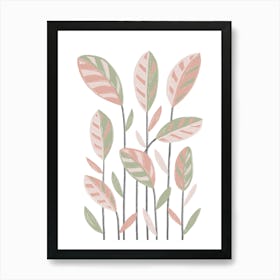 Funky Plants Art Print