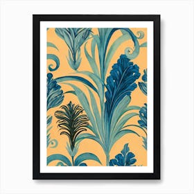 Blue Glaucus Vintage Graphic Watercolour Art Print