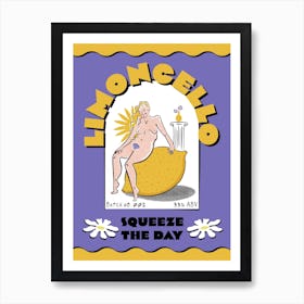 Limoncello Nude Cocktail Art Print