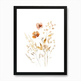 Watercolor Flowers 14 Art Print