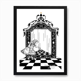 Alice In Wonderland Alice And The Looking Glass Art Print