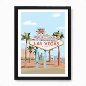 Affiche Las Vegas Minimaliste pour Salon