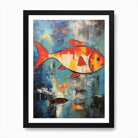 Fish Abstract Expressionism 4 Art Print