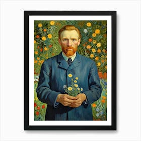 Portrait Of Vincent Van Gogh Art Print