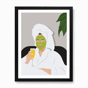 Spa Day Art Print