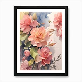 Pink Roses Art Print