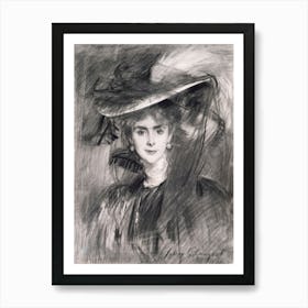 Portrait Of The Baroness De Meyer, John Singer Sargent Art Print