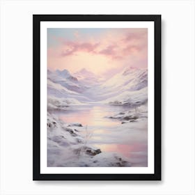 Dreamy Winter Painting Snowdonia National Park United Kingdom 3 Art Print