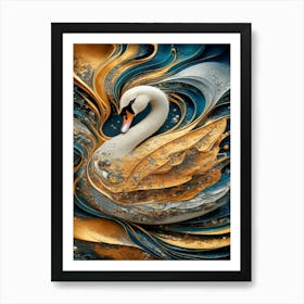 Swan- Art Print