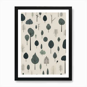 Trees In The Forest Art Print