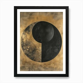 Black And Gold 6 Art Print