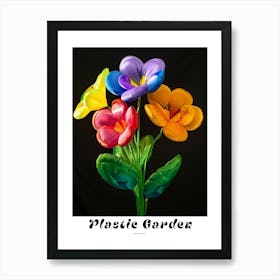 Bright Inflatable Flowers Poster Wild Pansy 4 Art Print