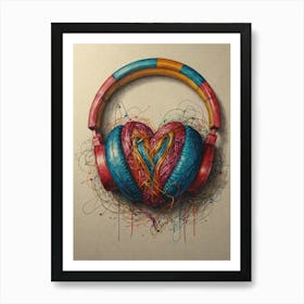 Heart Of Music 38 Art Print