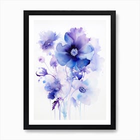 Watercolor Flowers 9 Art Print