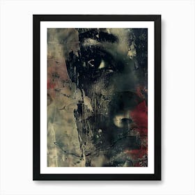 Face: Punk Aesthetic Pop Art Art Print