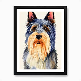 Scottish Terrier 3 Watercolour Dog Art Print