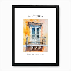 Menorca Travel And Architecture Poster 2 Art Print