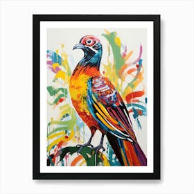 Colourful Bird Painting Pheasant 3 Art Print