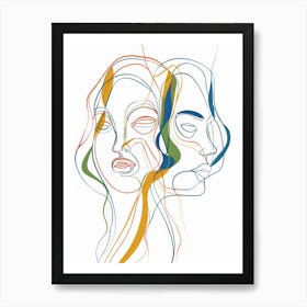 Abstract Portrait Series 5 Art Print