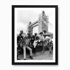 Village People At Tower Bridge London, 1980 Art Print