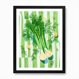 Dill Summer Illustration 5 Art Print