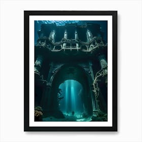 Underwater City-Reimagined 1 Art Print