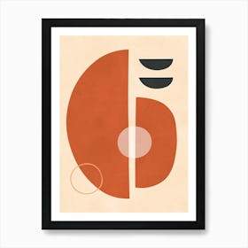 Geometric circle art 8 Art Print