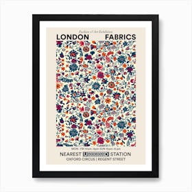 Poster Flower Parade London Fabrics Floral Pattern 1 Art Print