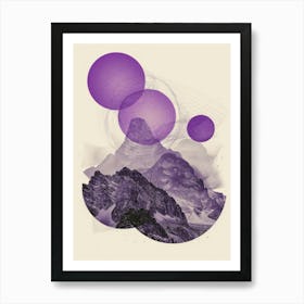 Purple Mountains 3 Art Print