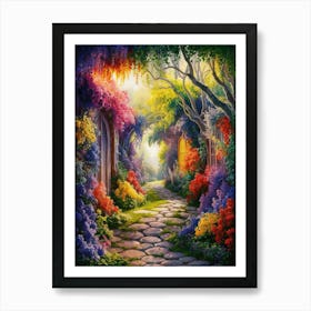 Garden Path 4 Art Print