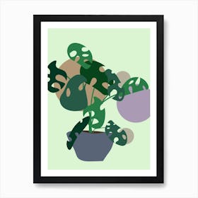 Monstera Plant Art Print