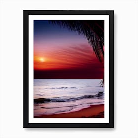 Sunset At The Beach 309 Art Print