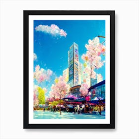 Futuristic City 3 Art Print