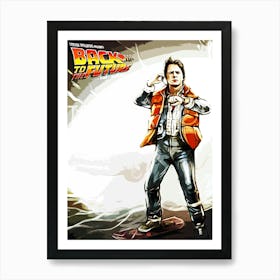 Back To The Future movies 2 Art Print