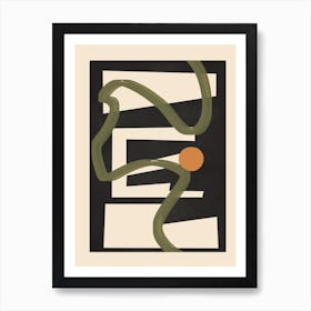 Abstract Line Movement Art Print