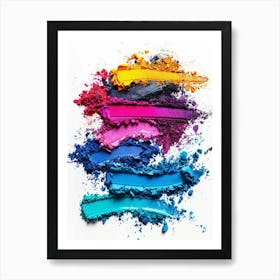 Colorful Eyeshadow Art Print