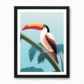 Minimalist Toucan 1 Illustration Art Print