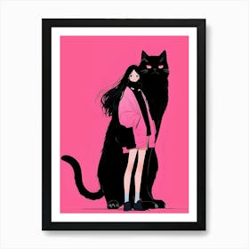 Black Cat Art Print