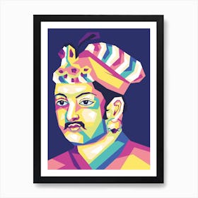 Akbar The Great Wpap Art Print